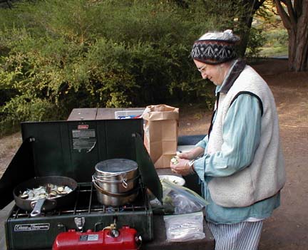 Ellen Making Dinner