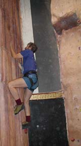 Hal crack climbs at Planet Granite