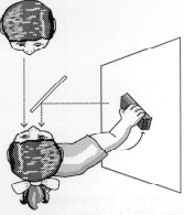 Diagram of "Cheshire Cat" exhibit from above