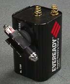 laser mounted on lantern battery with binder clip and magnet