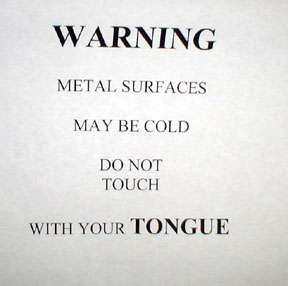 tongue warning