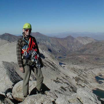 Paul doherty on the summit of Conness, 1 Oct, 4 PM