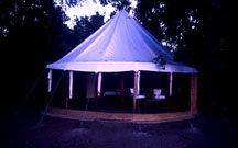 The Honey6moon Suite tent at Sausage Tree camp.